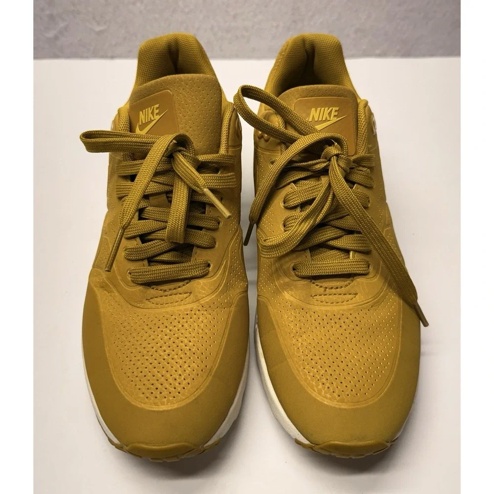 Nike Air Max 1 Ultra Moire Citron Yellow Womens 7.5 Running Shoes 704995-301